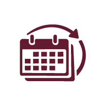 year round calendar icon